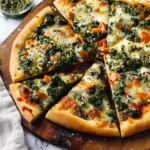 Garlicky Kale Pesto Pizza