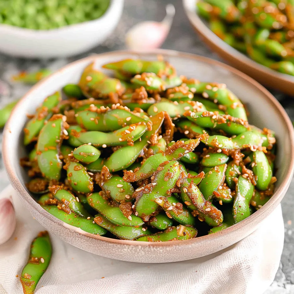 High-Protein Garlic Edamame
