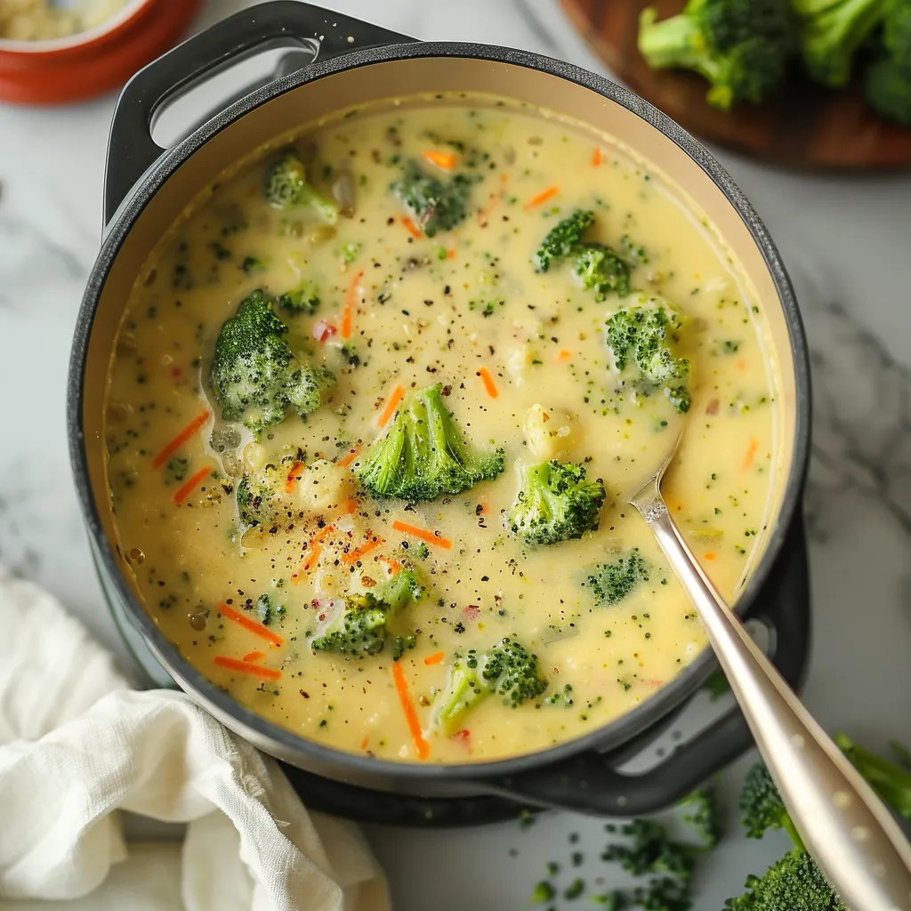 High Protein Broccoli Cheddar Soup Delicious Nutritious