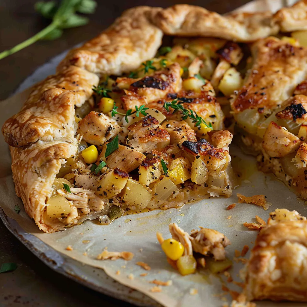 Homemade Chicken Pot Pie Galette