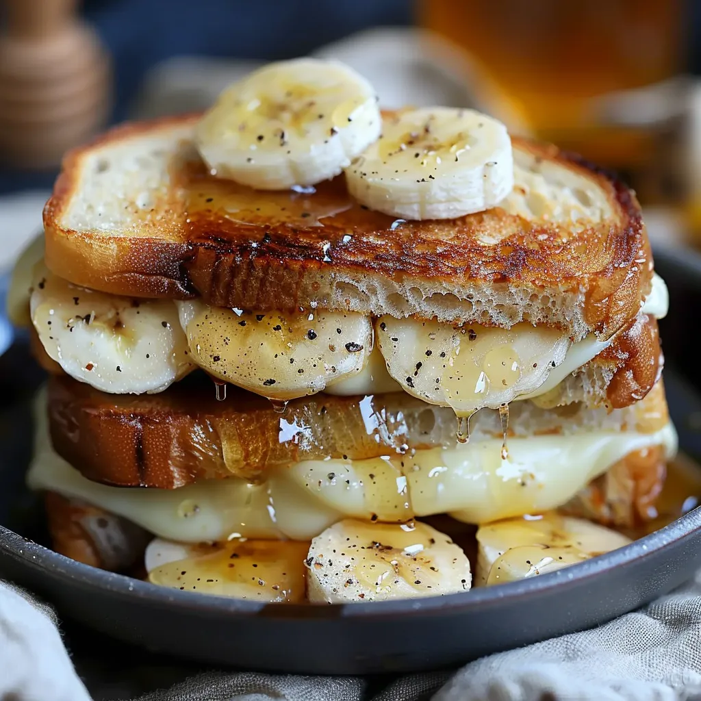 Honey Banana Grilled Cheese Sandwich