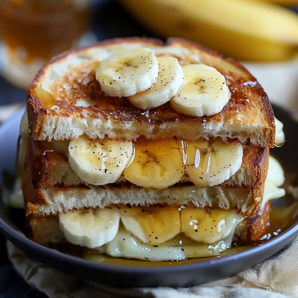 Honey Banana Grilled Cheese Sandwich