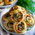 Mushroom Puff Pastry Pinwheels