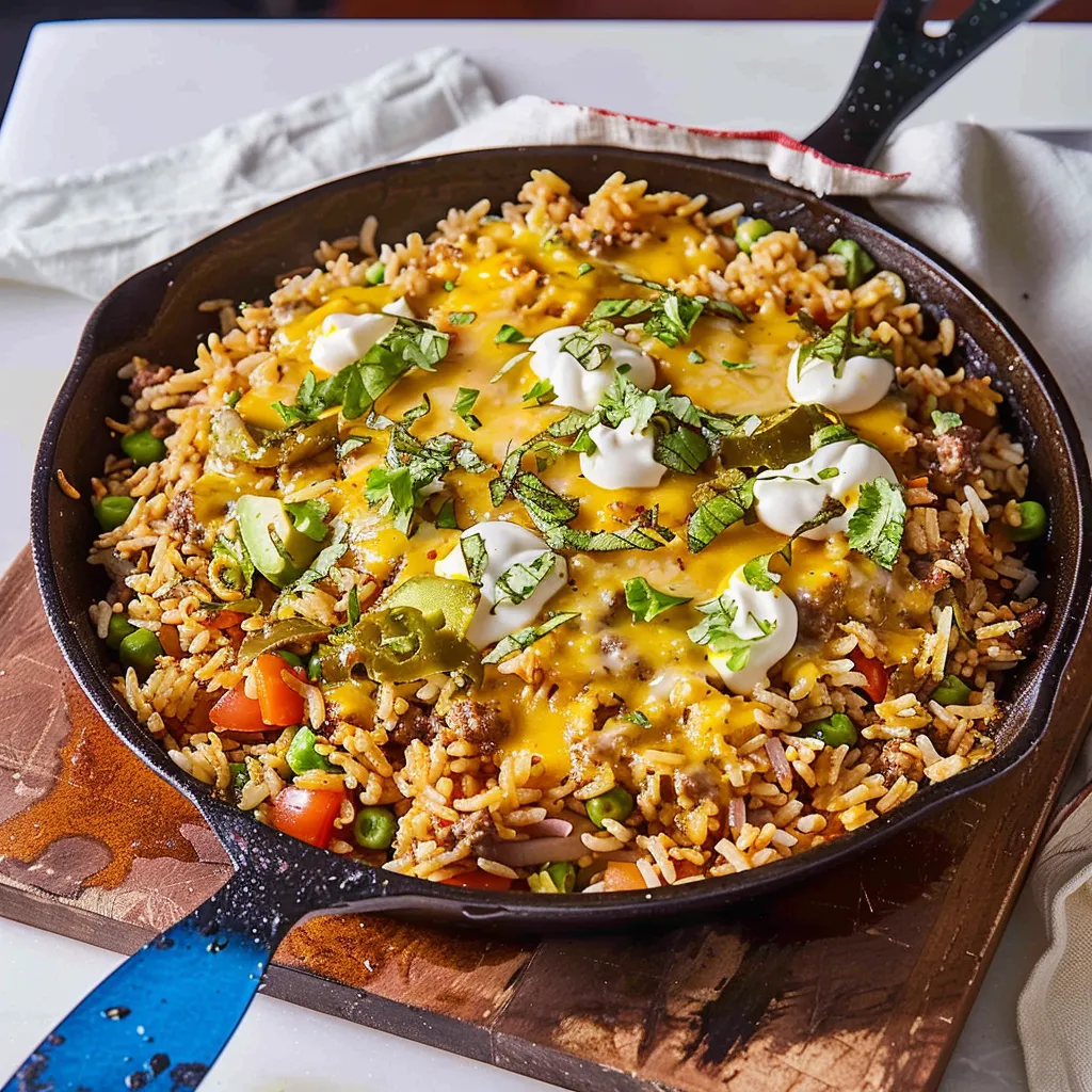 One-Pan Cheeseburger Rice