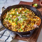 One-Pan Cheeseburger Rice