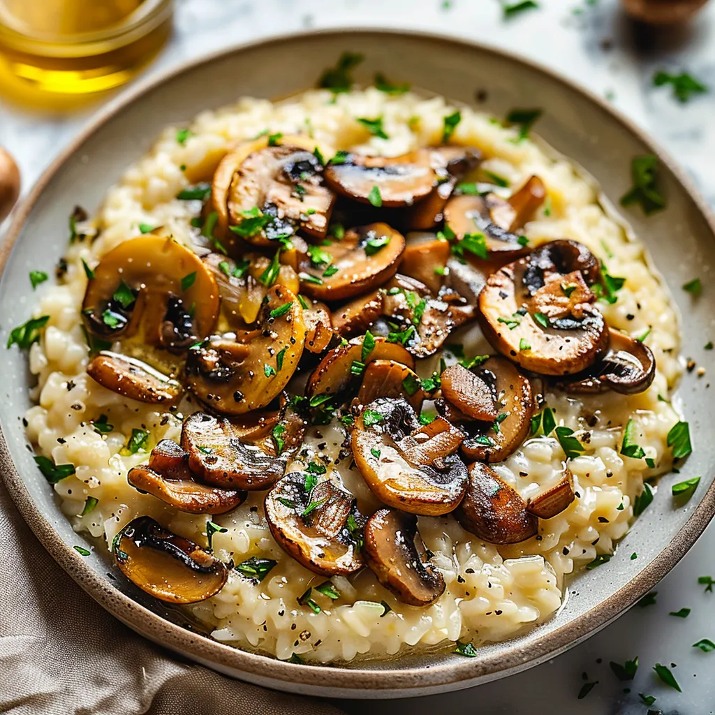 Oven Risotto with Mushrooms
