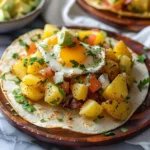 POTATO, EGG, AND CHEESE BREAKFAST TACOS