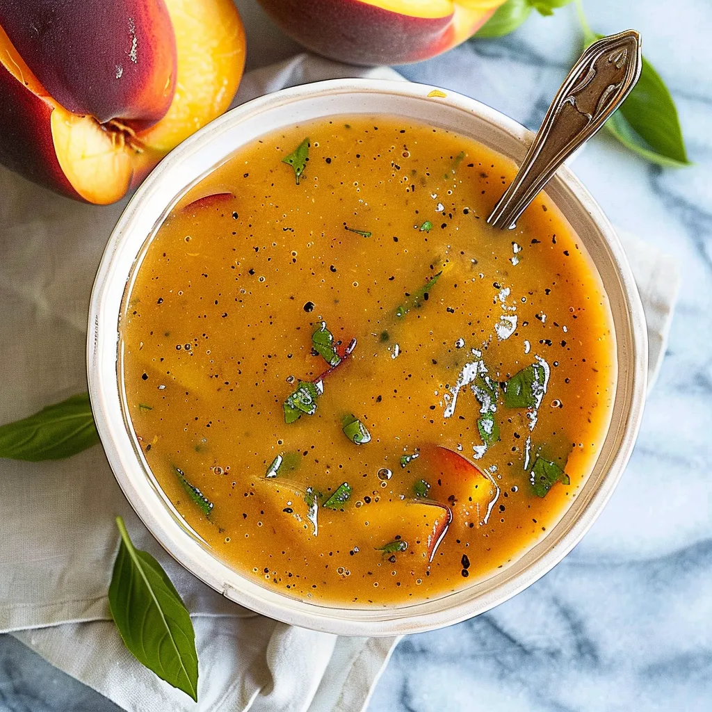 Peach Honey Dijon Balsamic Vinaigrette