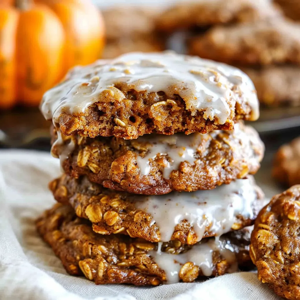 Pumpkin Spice Oatmeal Cookies