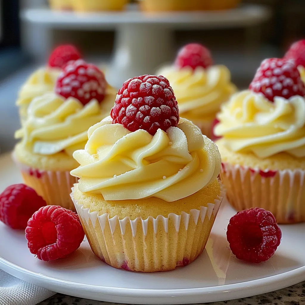 Raspberry Lemon Heaven Cupcakes