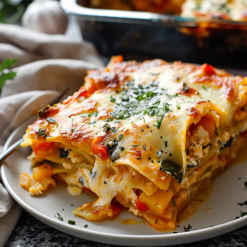 Roasted Vegetable Butternut Squash Lasagna