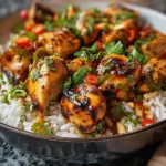 SPICY MAPLE CHICKEN & COCONUT RICE