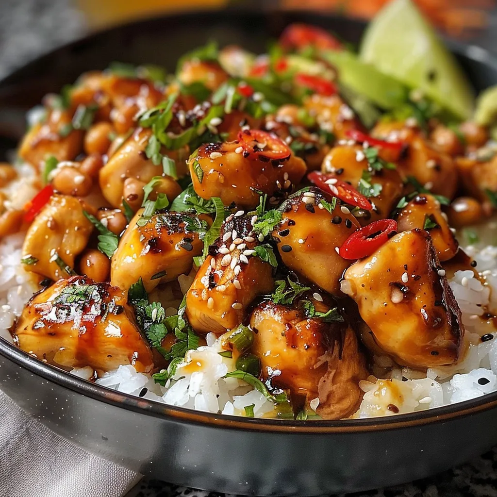 SPICY MAPLE CHICKEN & COCONUT RICE