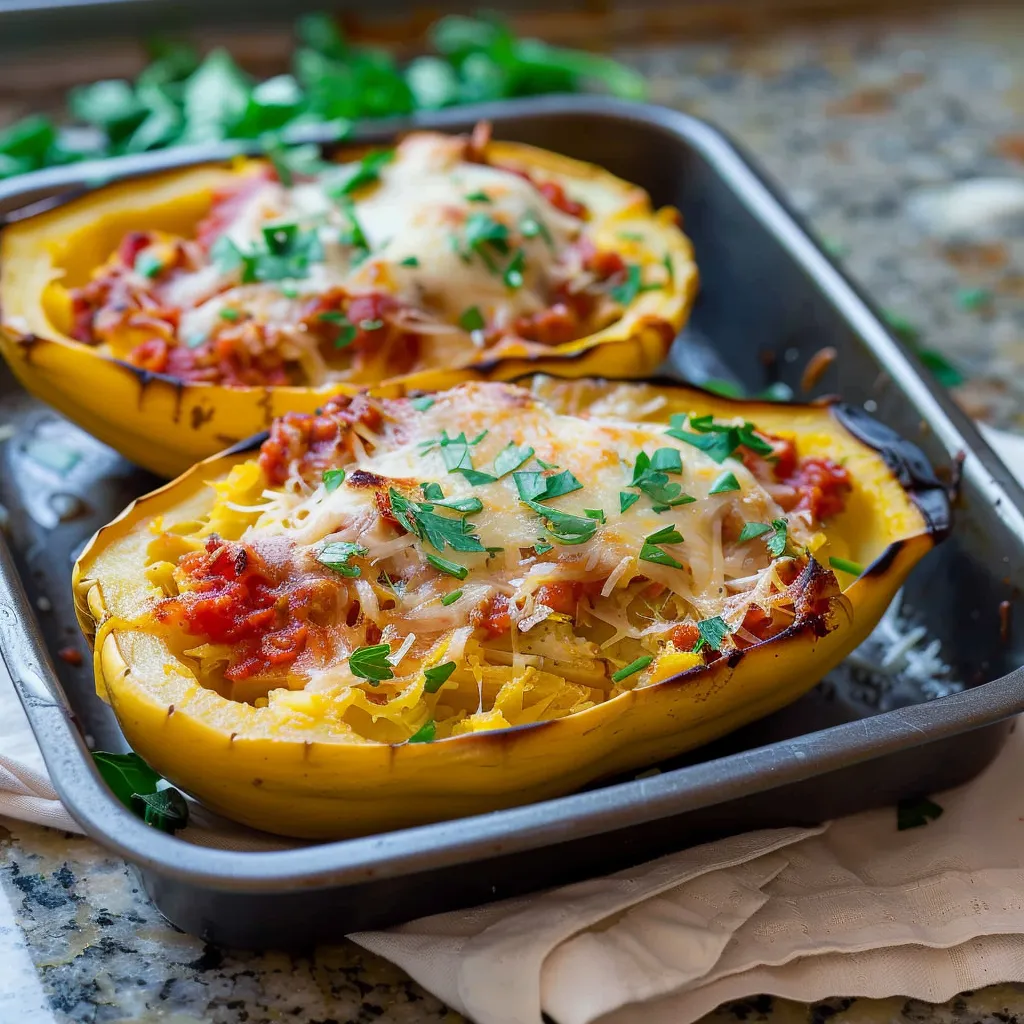 STUFFED SPAGHETTI SQUASH