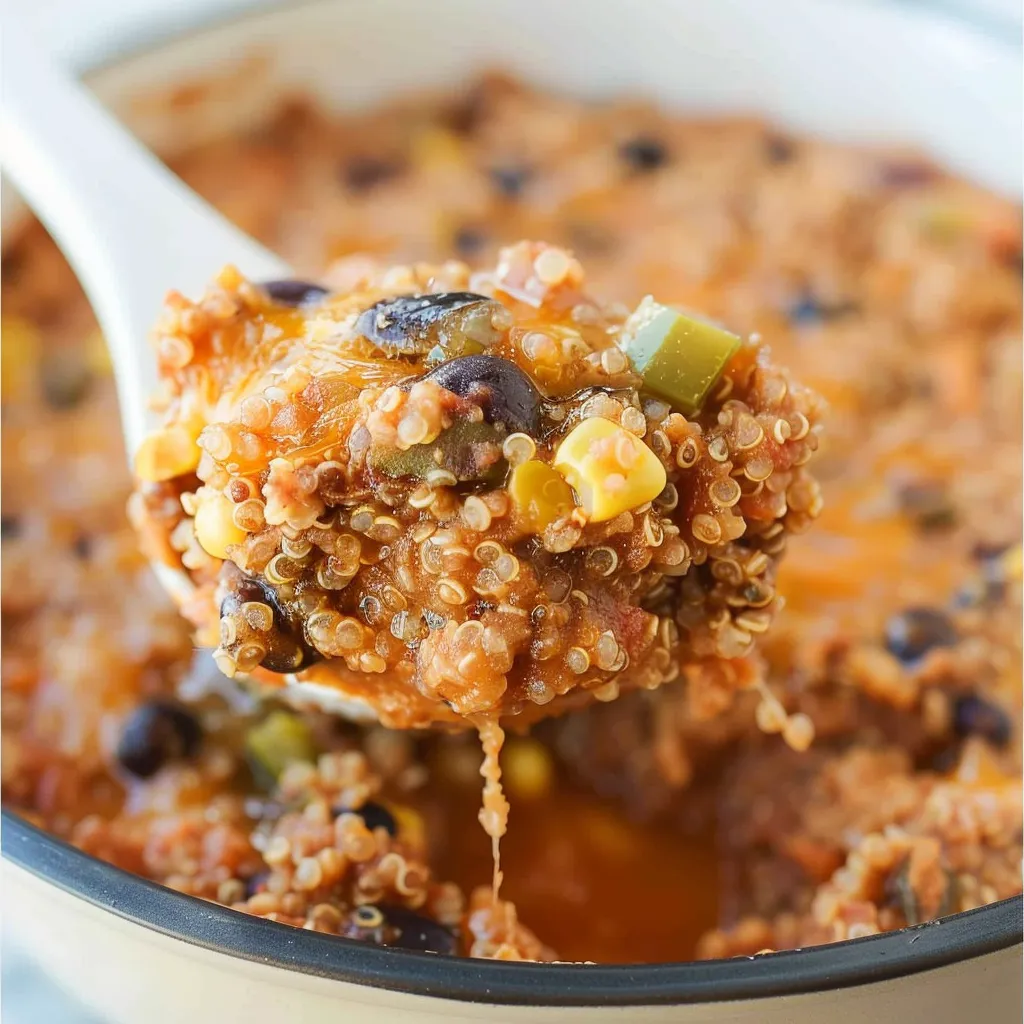 Slow Cooker Mexican Quinoa Dip