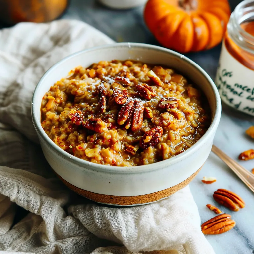 Delicious Slow Cooker Pumpkin Pie Oatmeal for Cozy Mornings