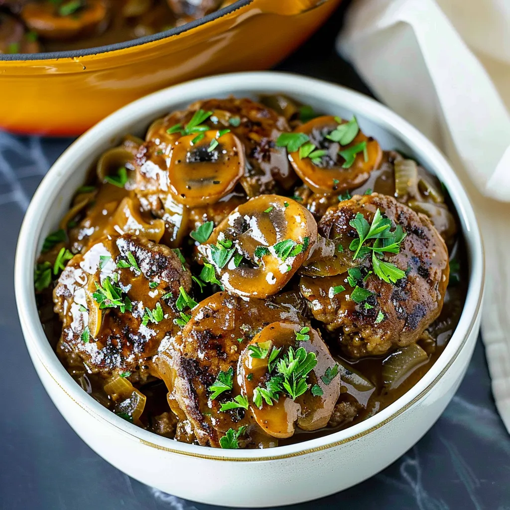 Slow Cooker Salisbury Steak