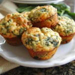 Spinach Cheddar Muffins