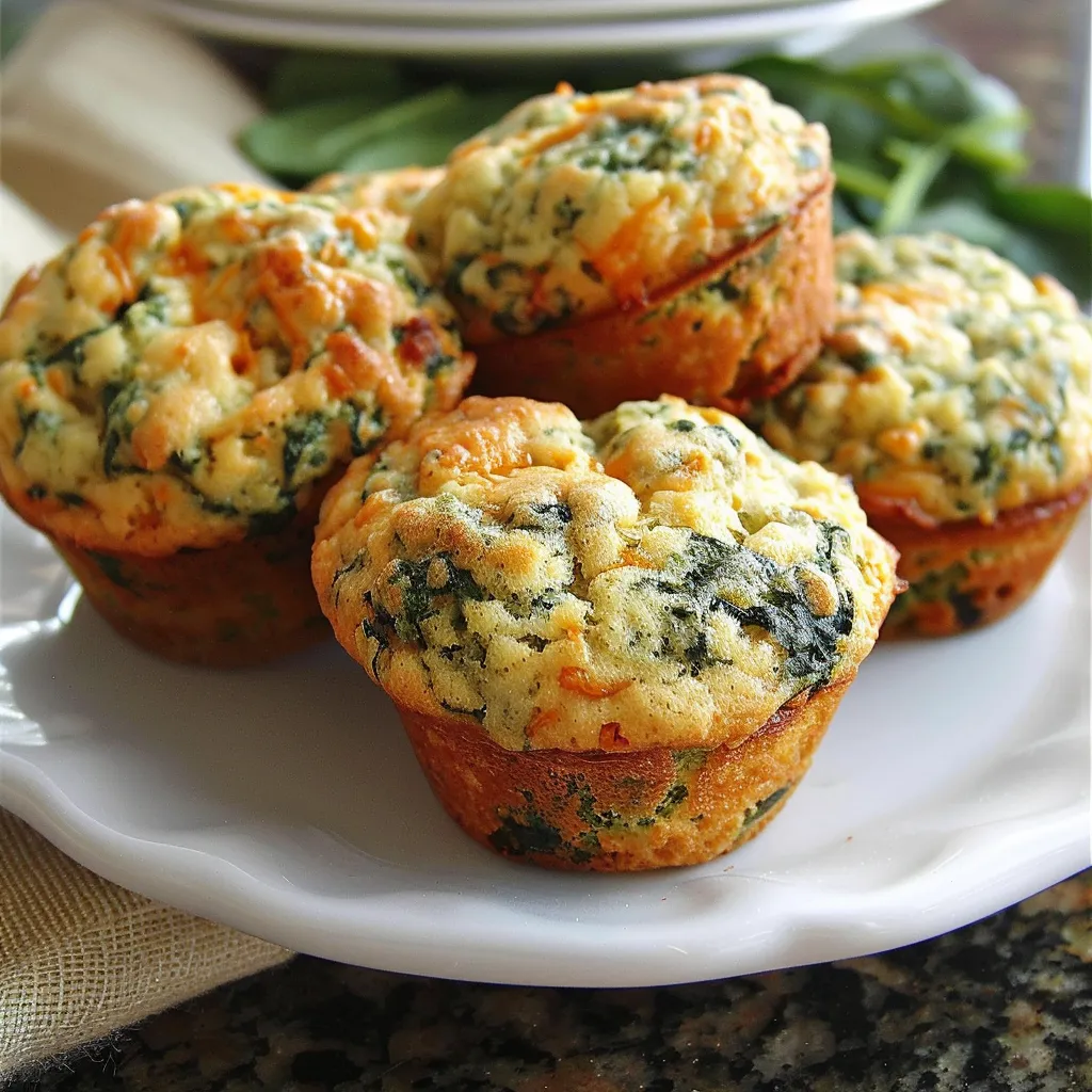 Power Packed Spinach Cheddar Muffins Delicious Healthy Treats