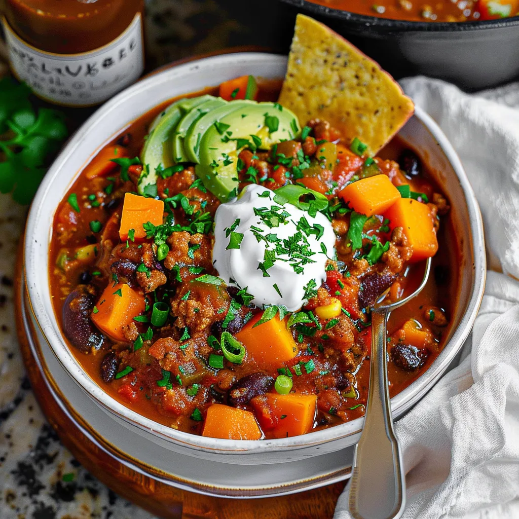 Turkey Sweet Potato Chili
