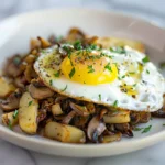 Wild Mushroom Hash and Eggs