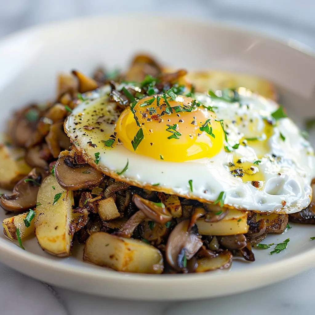 Savory Wild Mushroom Hash And Eggs A Delicious Breakfast Delight