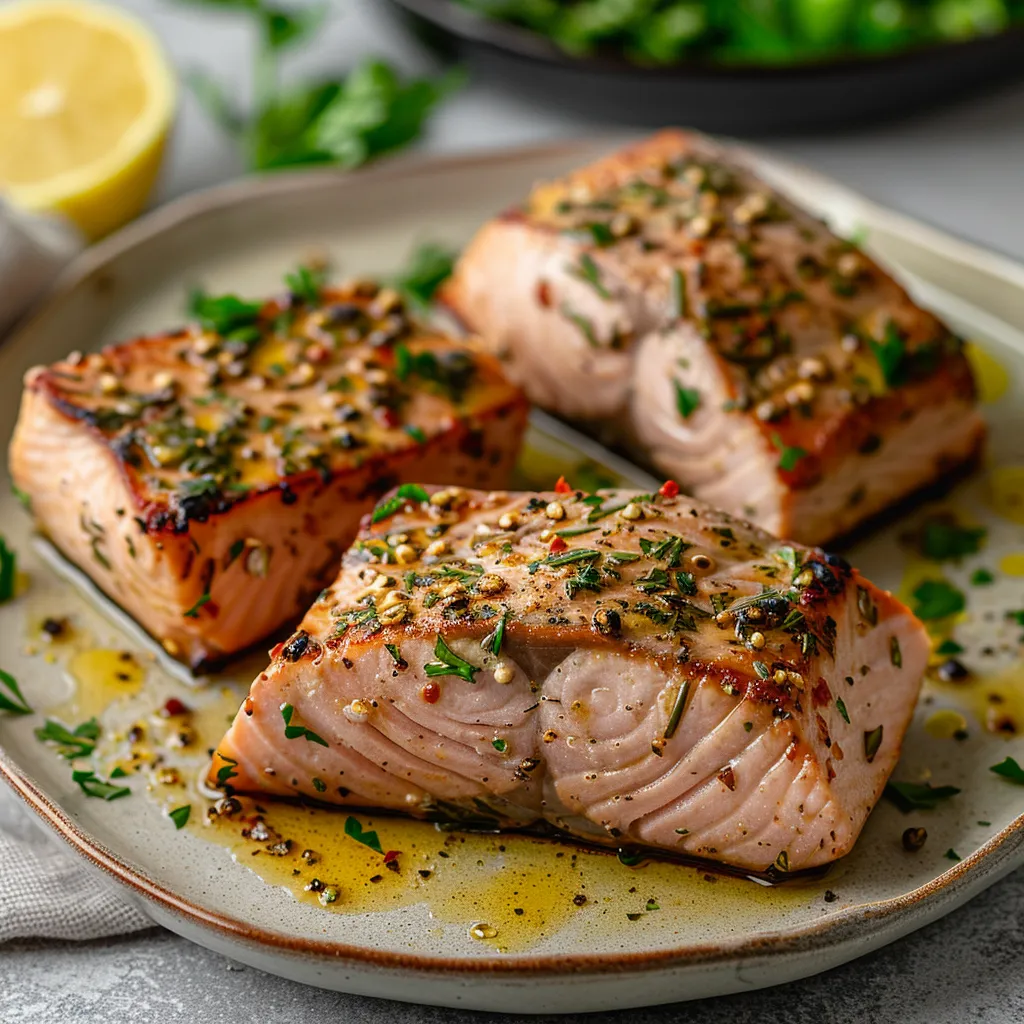 Zesty Herb Air-Fried Tuna Steak Bold Flavor Healthy Tech