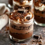 creamy chocolate parfait no bake
