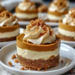 mini pumpkin spice cheesecakes with a Biscoff crust