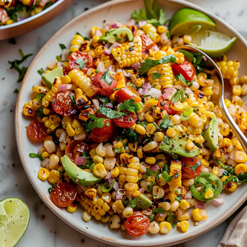 oven roasted corn salad