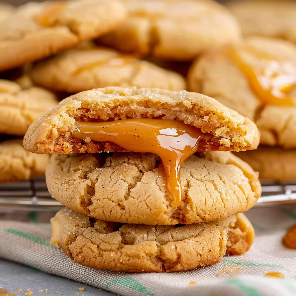 Irresistible Apple Cider Cookies with Decadent Caramel Filling