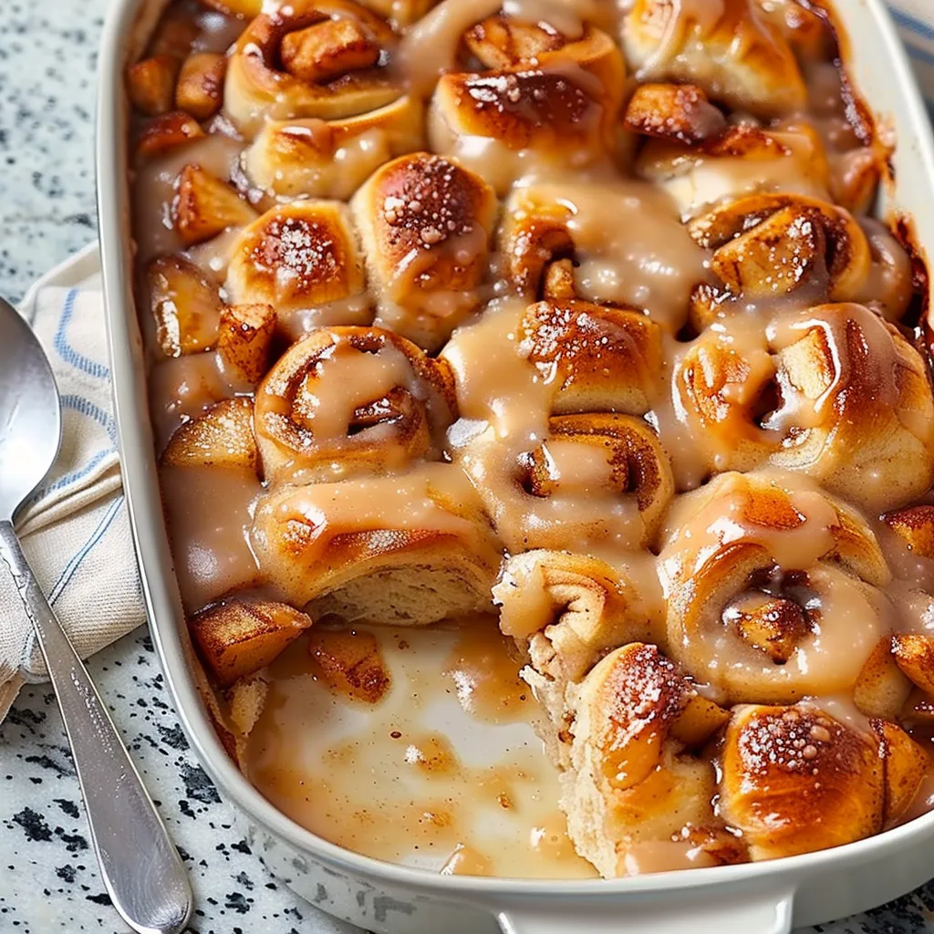 Apple Cinnamon Rolls With apple pie filling