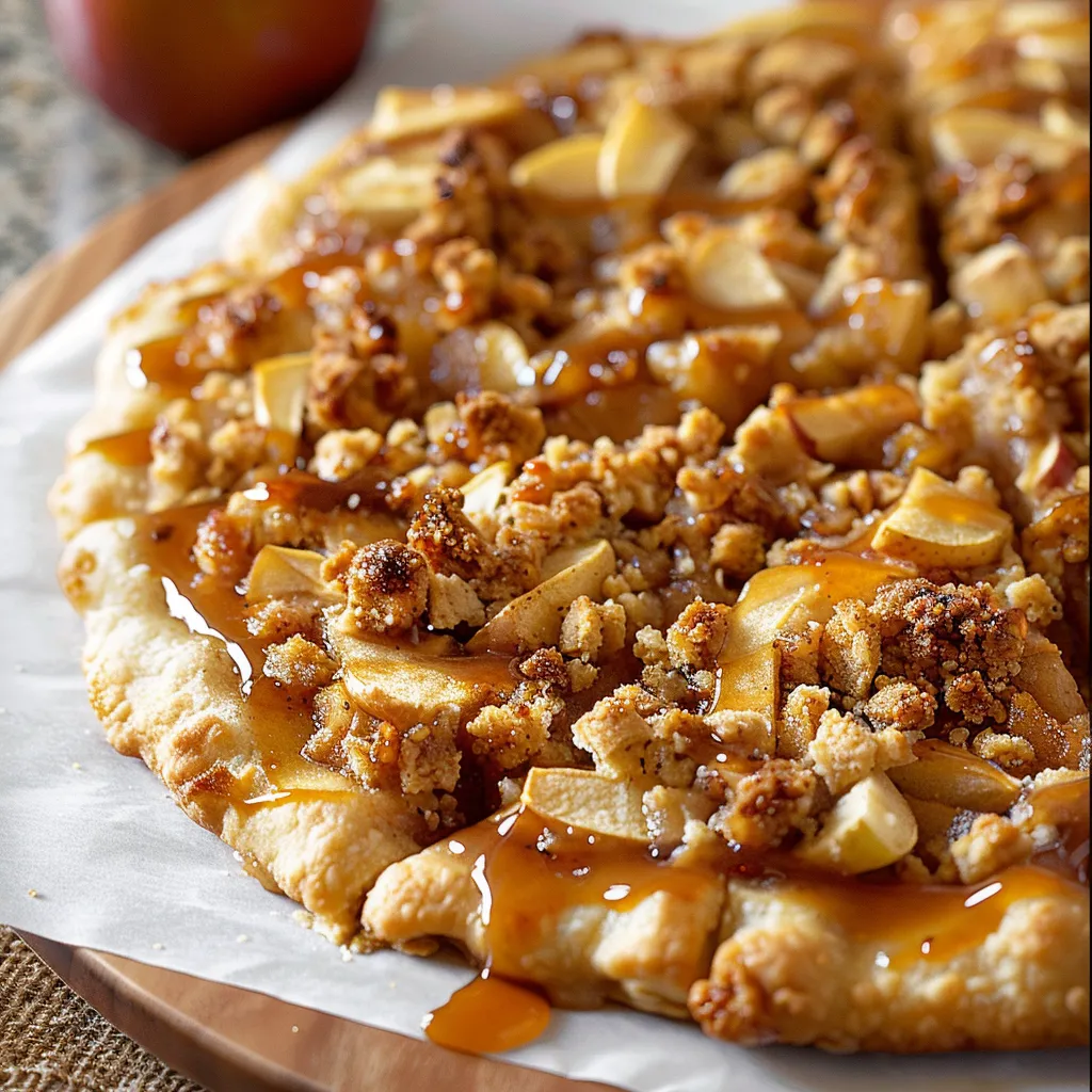 Irresistible Apple Crisp Pizza Delicious Dessert Delight