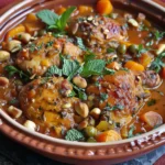 Apricot Chicken Tagine with Ginger & Mint