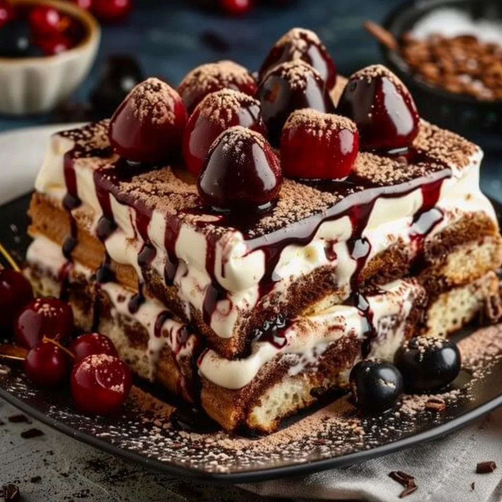 Decadent Black Forest Tiramisu Indulge in Pure Delight
