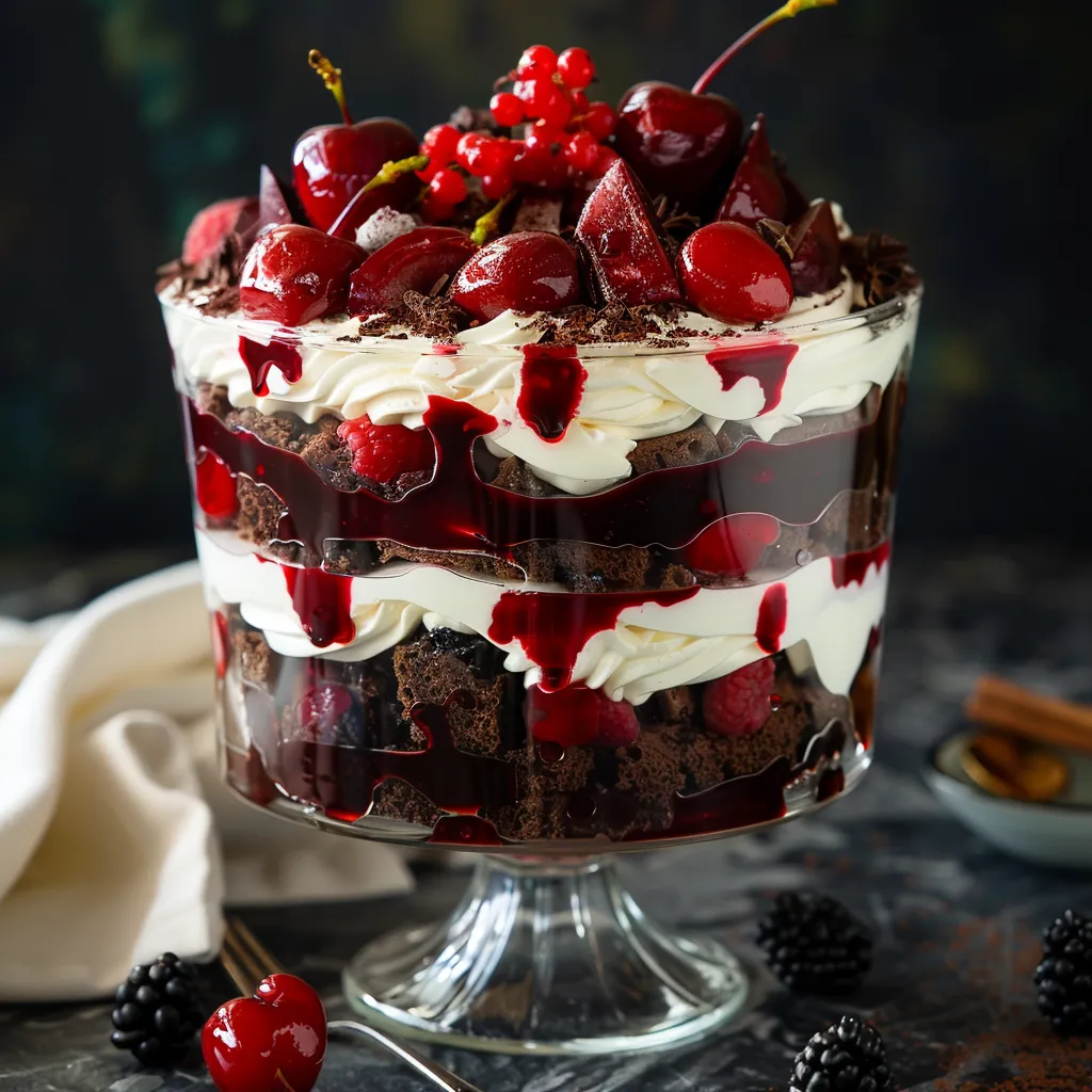 Black Forest Trifle for Christmas