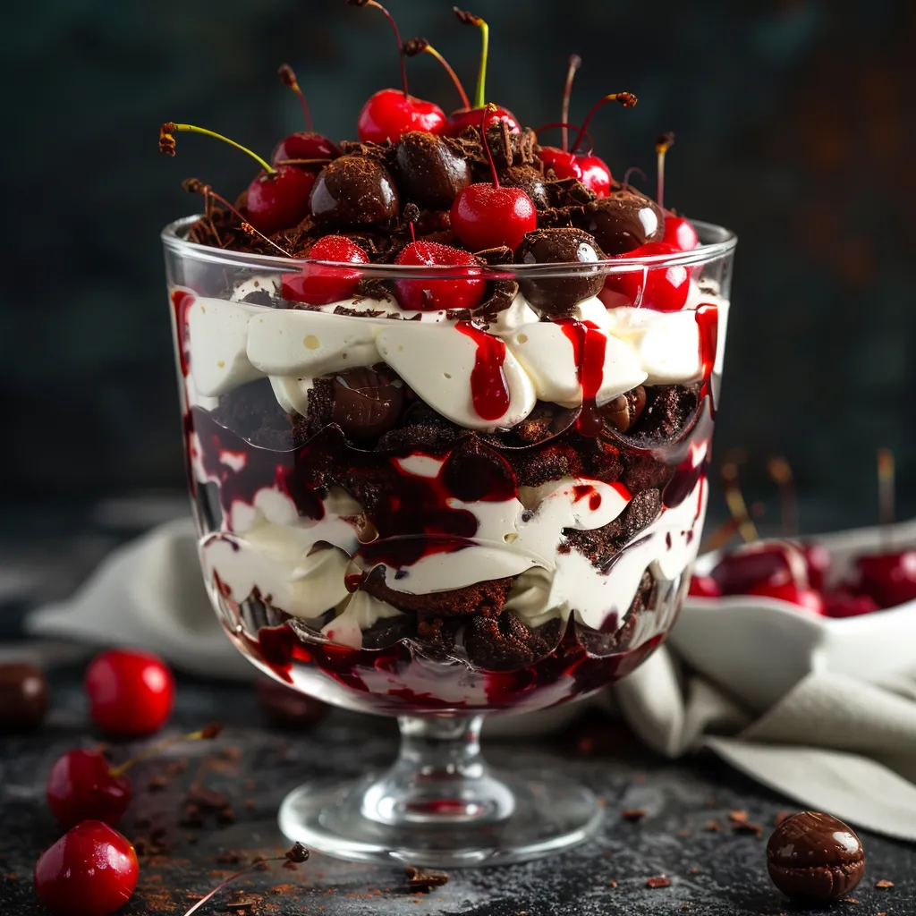Black Forest Trifle for Christmas