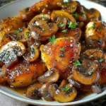 Black Pepper Chicken with Mushrooms