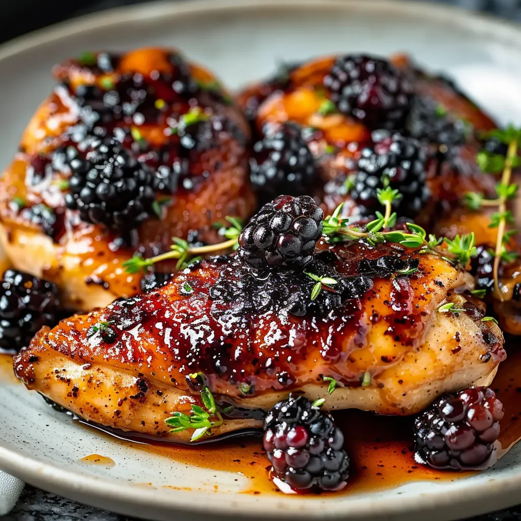 Bourbon Blackberry Chicken