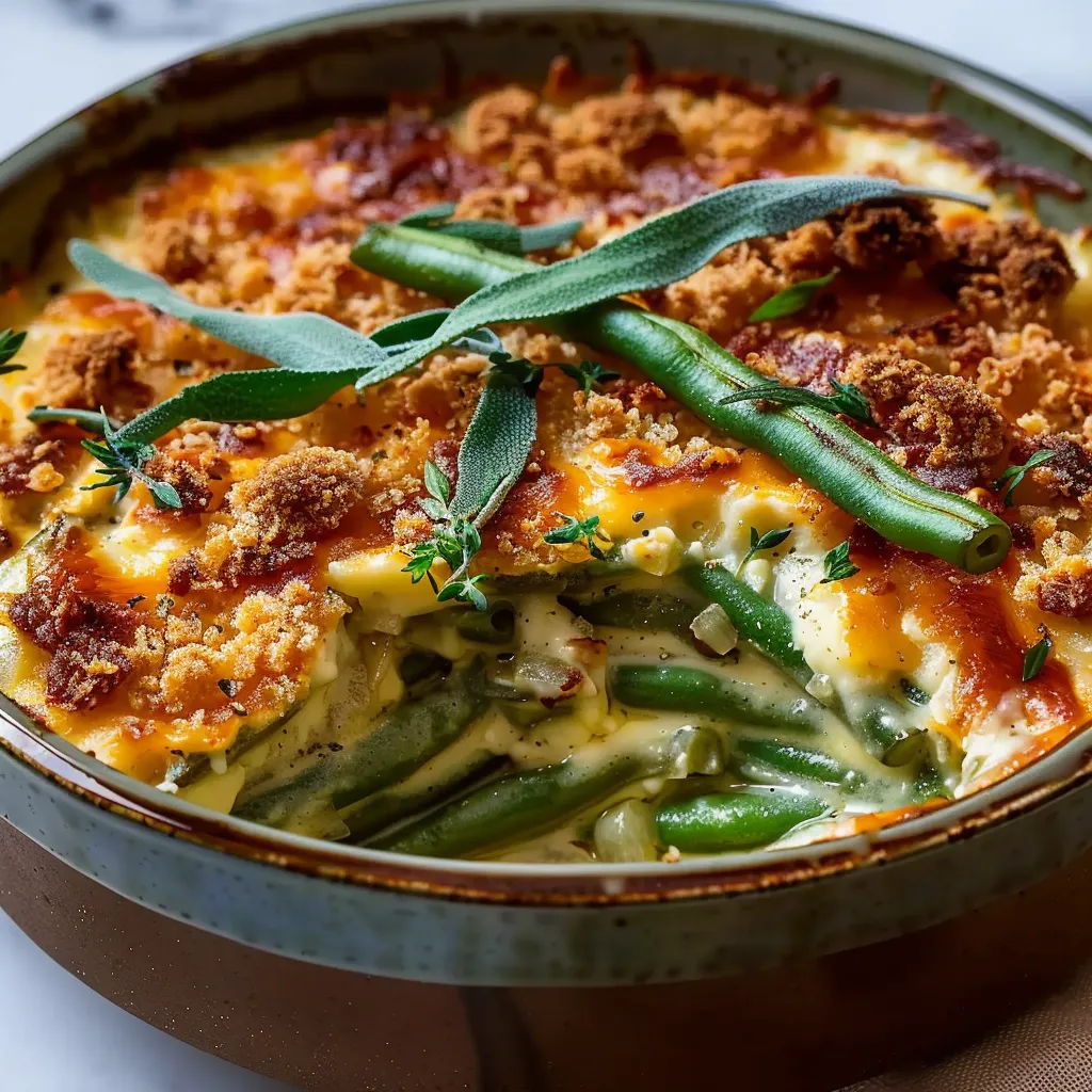 Cheddar Bay Green Bean Casserole