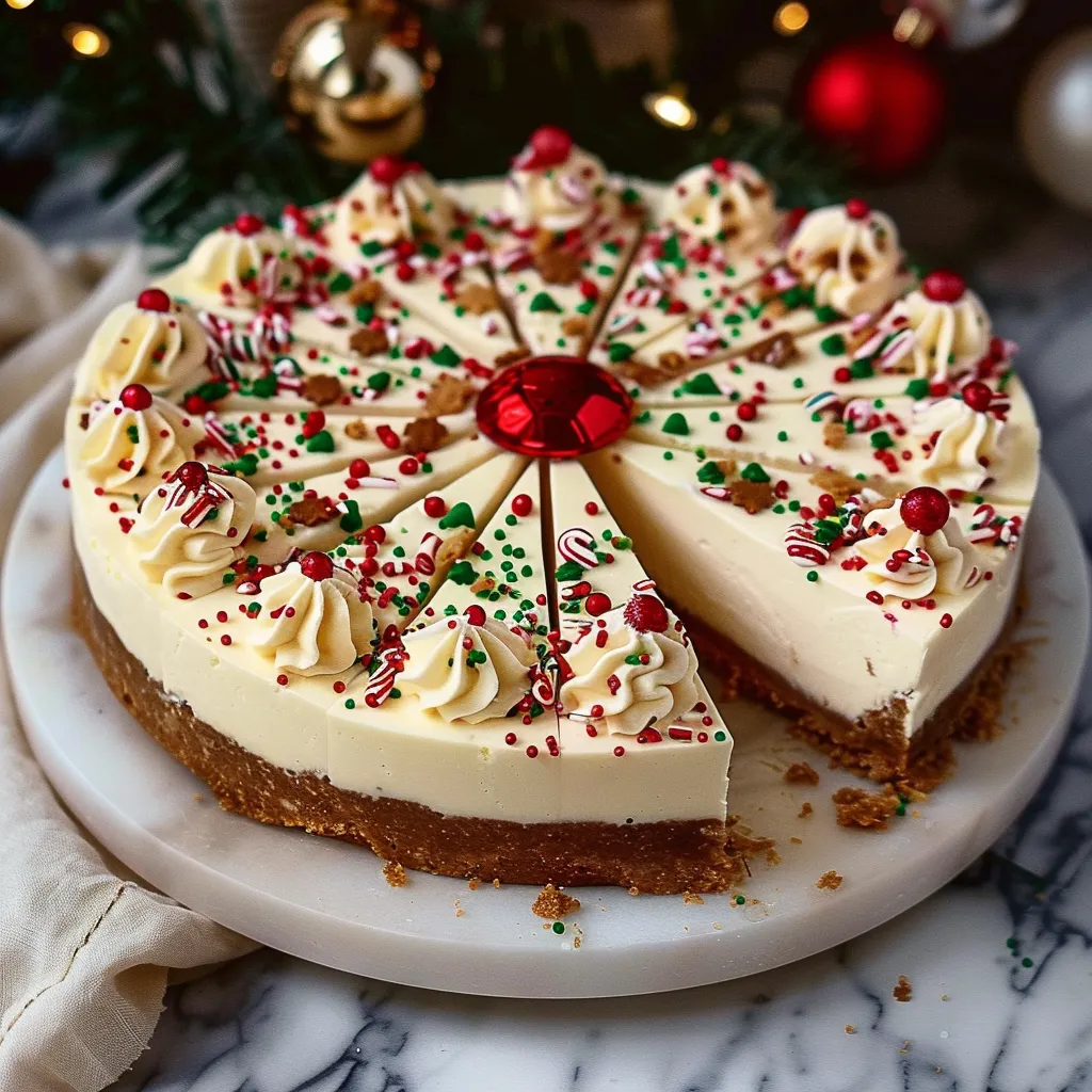 Christmas Cookie Cheesecake