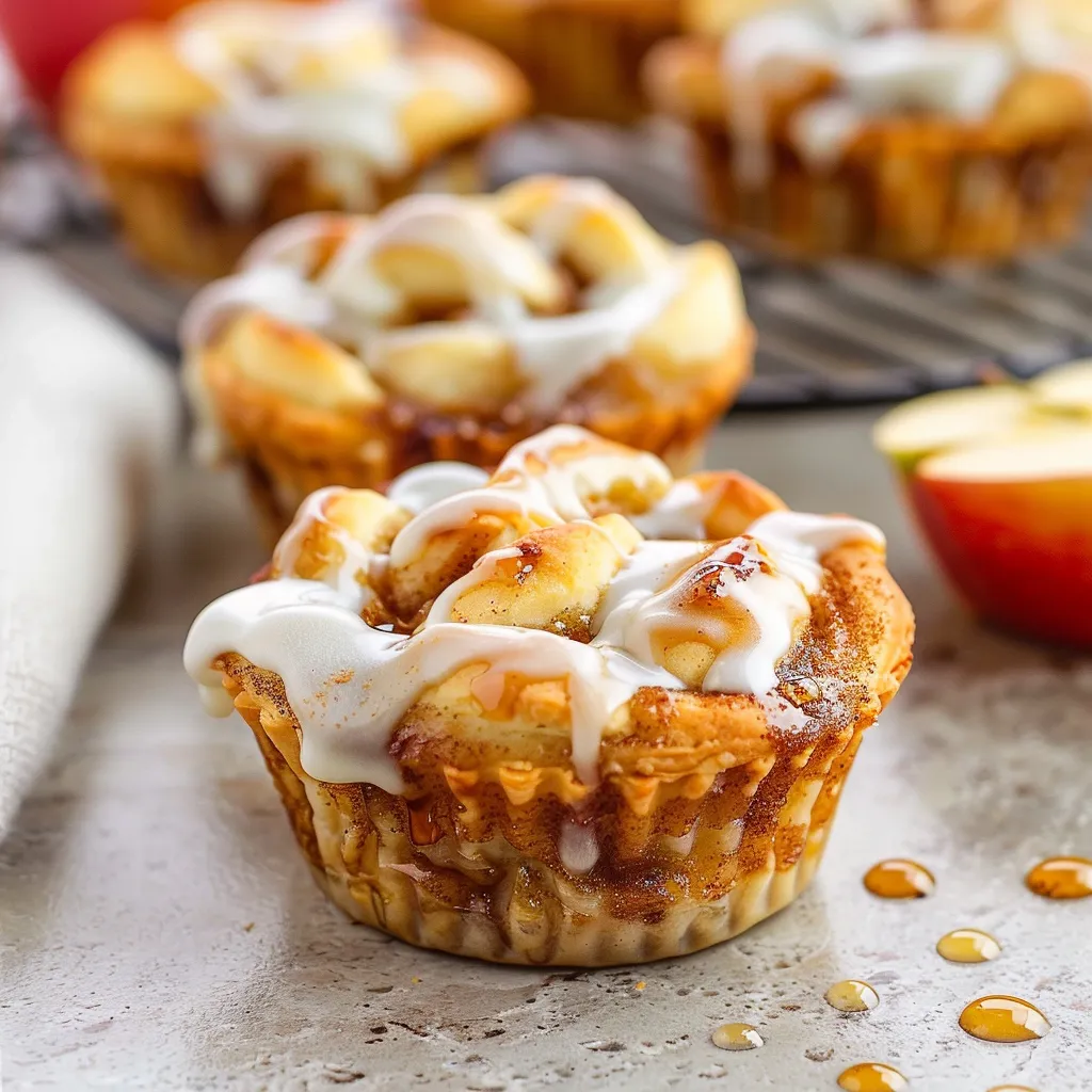 Cinnamon Roll Apple Pie Cups