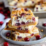 Cranberry Bliss Bars With white chocolate and cream cheese frosting