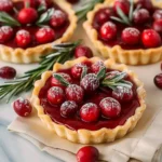 Cranberry Tartlets With a sweet and tart filling