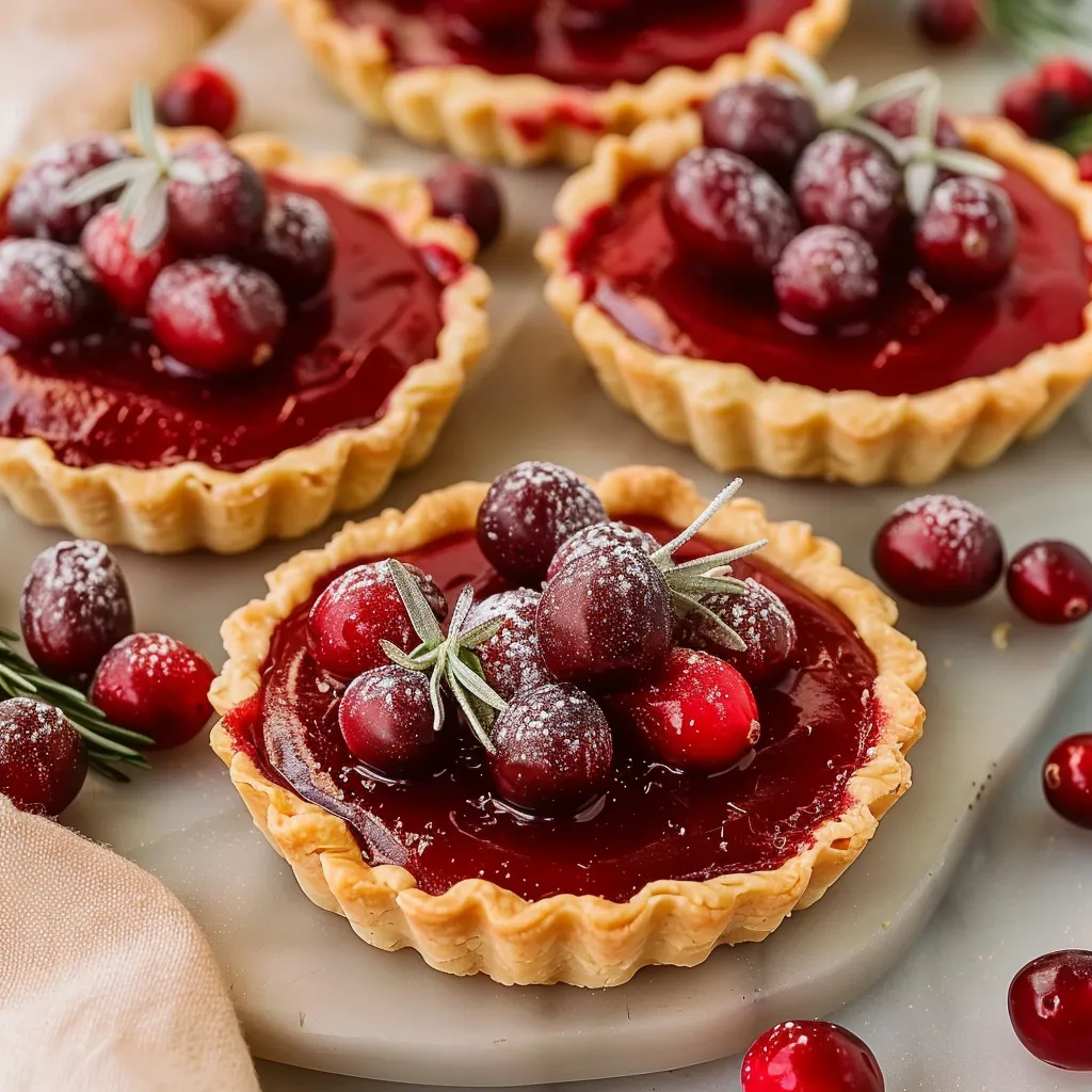 Cranberry Tartlets With a sweet and tart filling