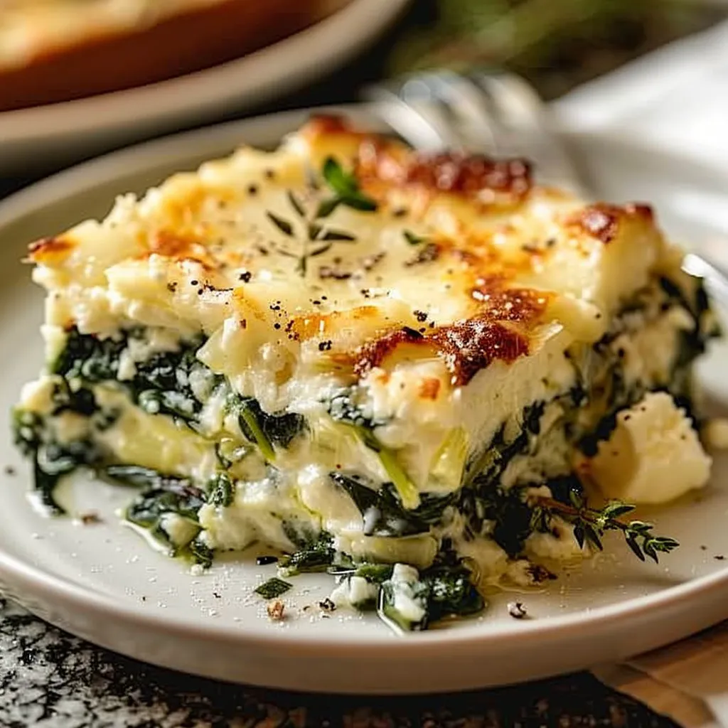 Feta Spinach Casserole
