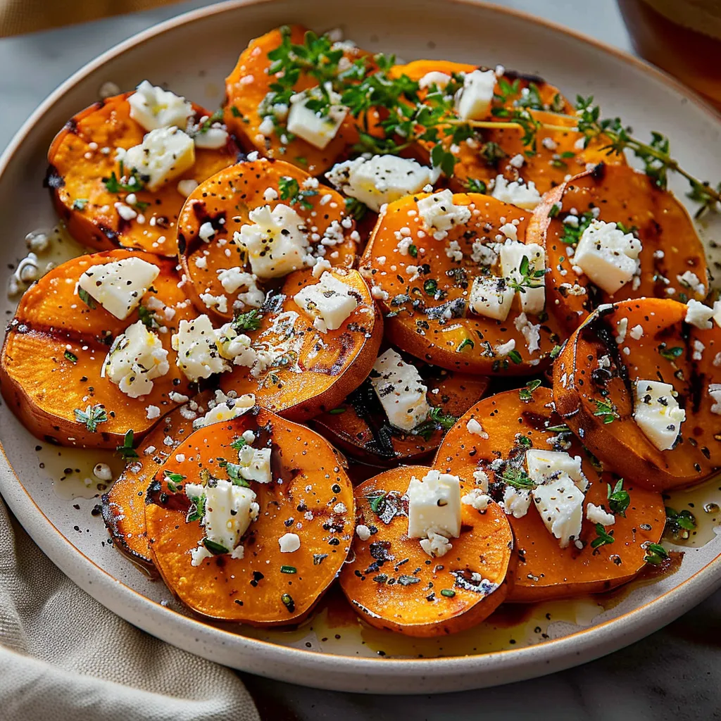 Feta Sweet Potato Rounds