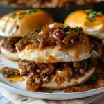 French Onion Beef Sloppy Joes