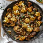Garlic Cauliflower Mushroom Skillet