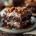 German Chocolate Poke Cake